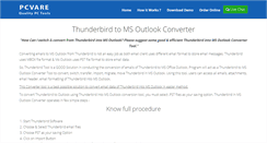 Desktop Screenshot of ms-outlook.thunderbirdconverter.com