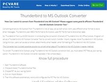 Tablet Screenshot of ms-outlook.thunderbirdconverter.com